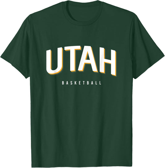 Utah Basketball Salt Lake City Practice Jersey T-Shirt - T-Shirt | Forest