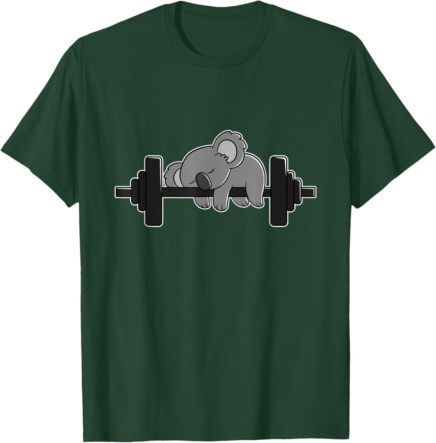 Koala Bear Workout and Weight Lifting Gym T-Shirt - T-Shirt | Forest