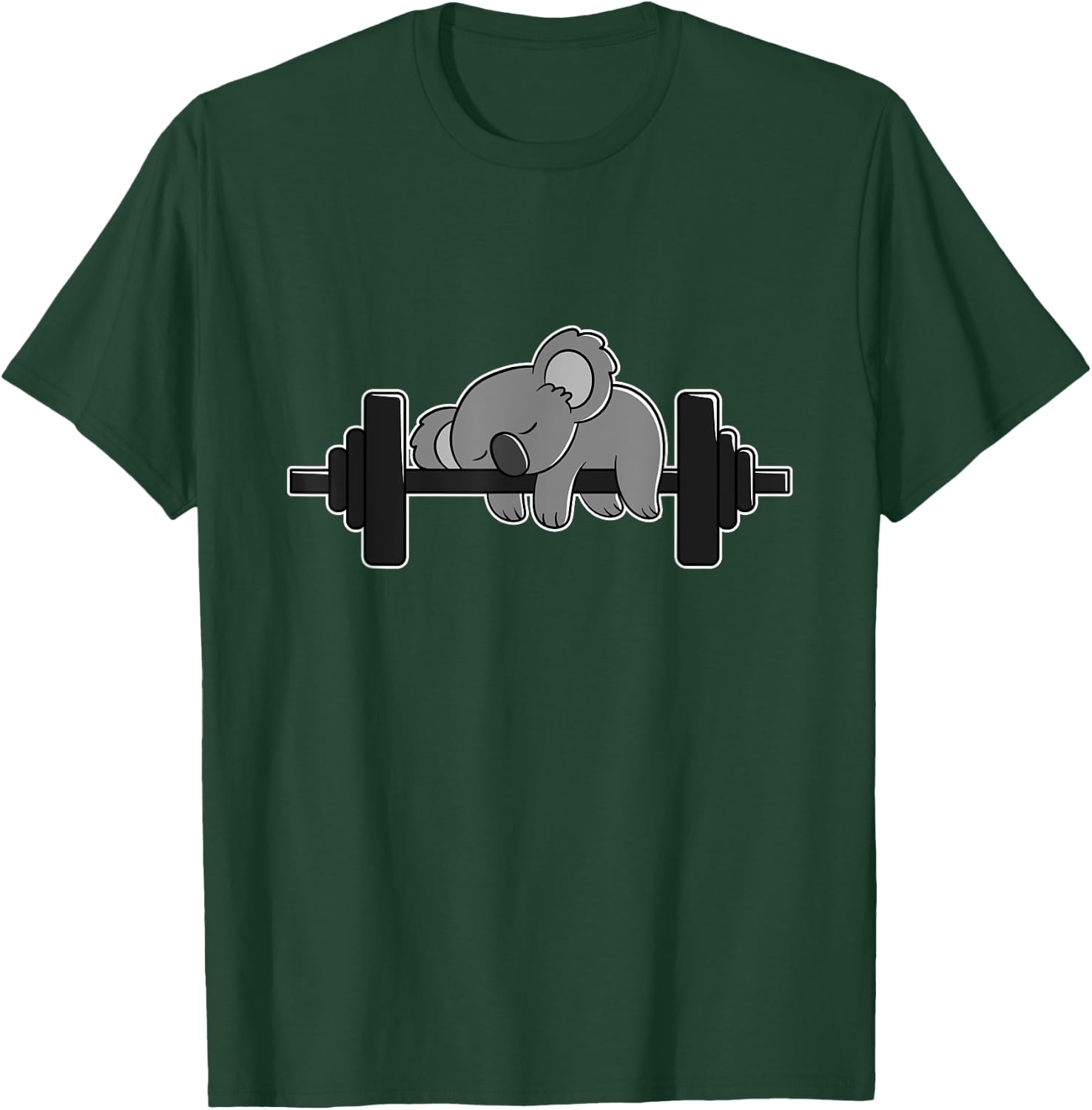 Koala Bear Workout and Weight Lifting Gym T-Shirt - T-Shirt | Forest
