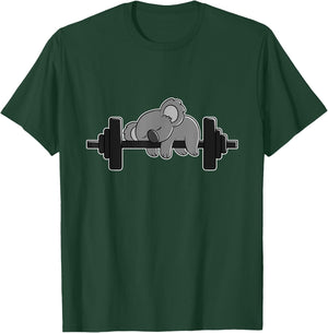 Koala Bear Workout and Weight Lifting Gym T-Shirt - T-Shirt | Forest