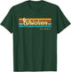 Vintage Sunset Stripes Chicken, Alaska T-Shirt - T-Shirt | Forest