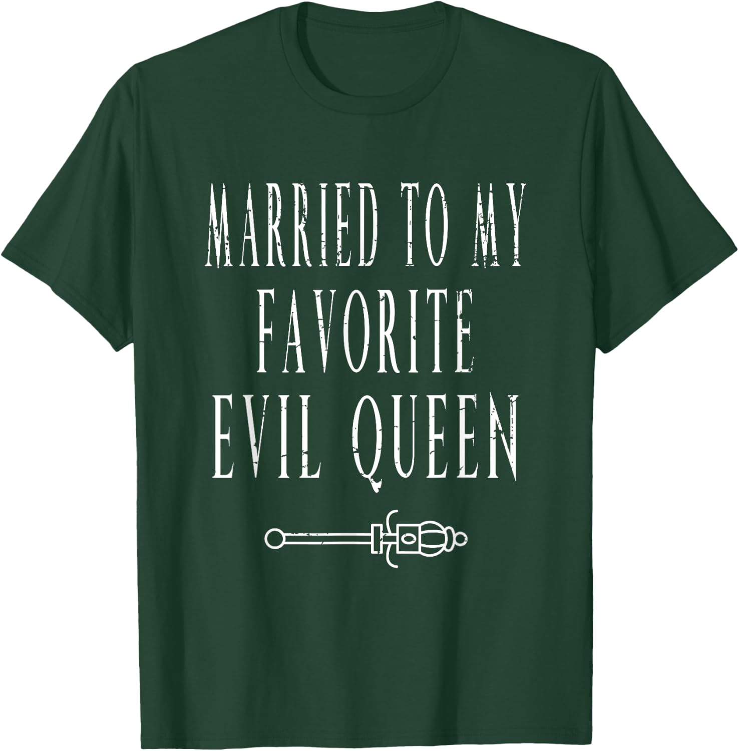 Matching Couples Married To My Favorite Evil Queen Halloween T-Shirt - T-Shirt | Forest