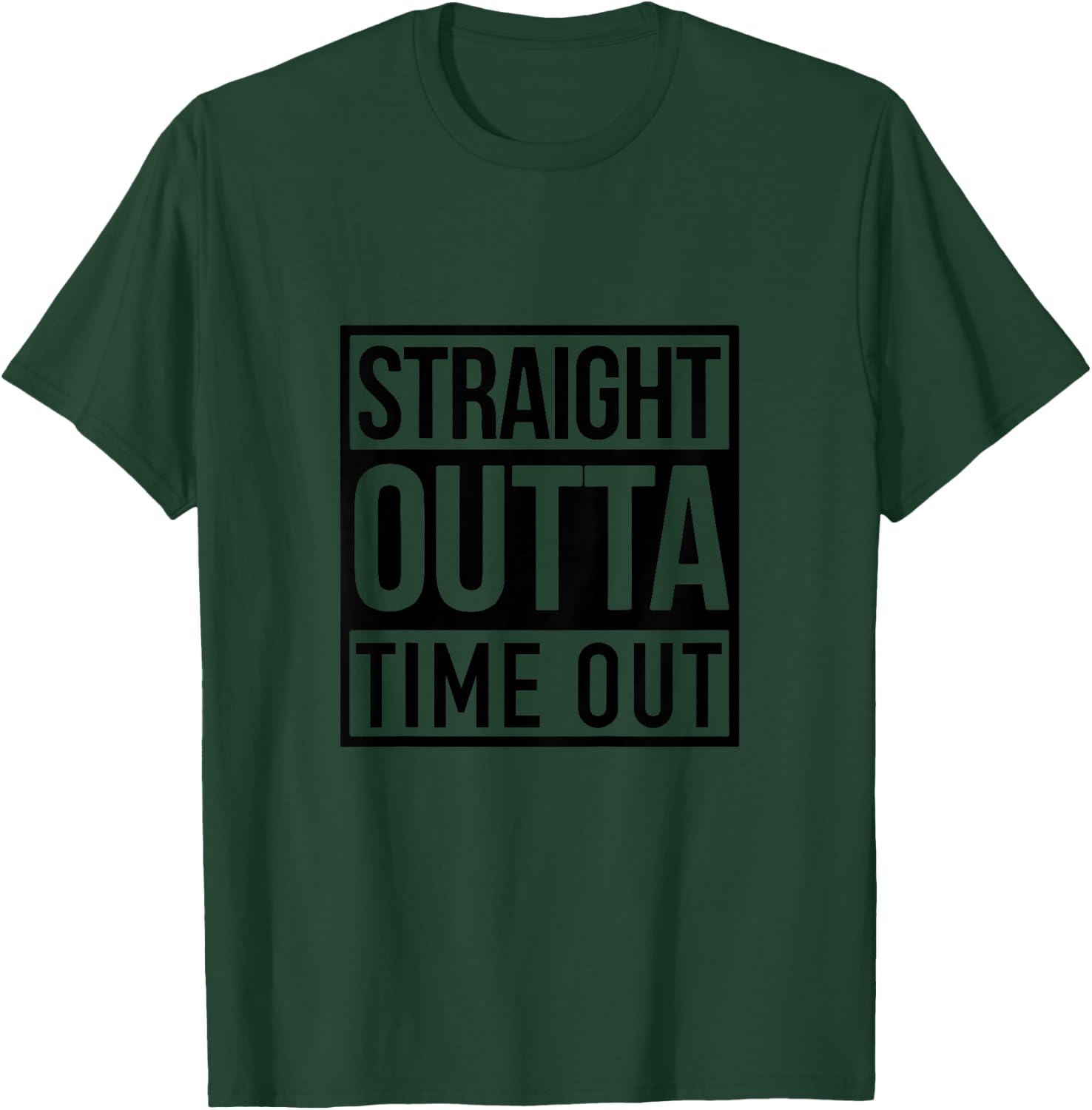 Kids Straight Outta Timeout Toddler Childs Youth T-Shirt - T-Shirt | Forest