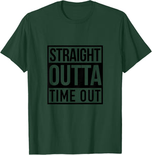 Kids Straight Outta Timeout Toddler Childs Youth T-Shirt - T-Shirt | Forest