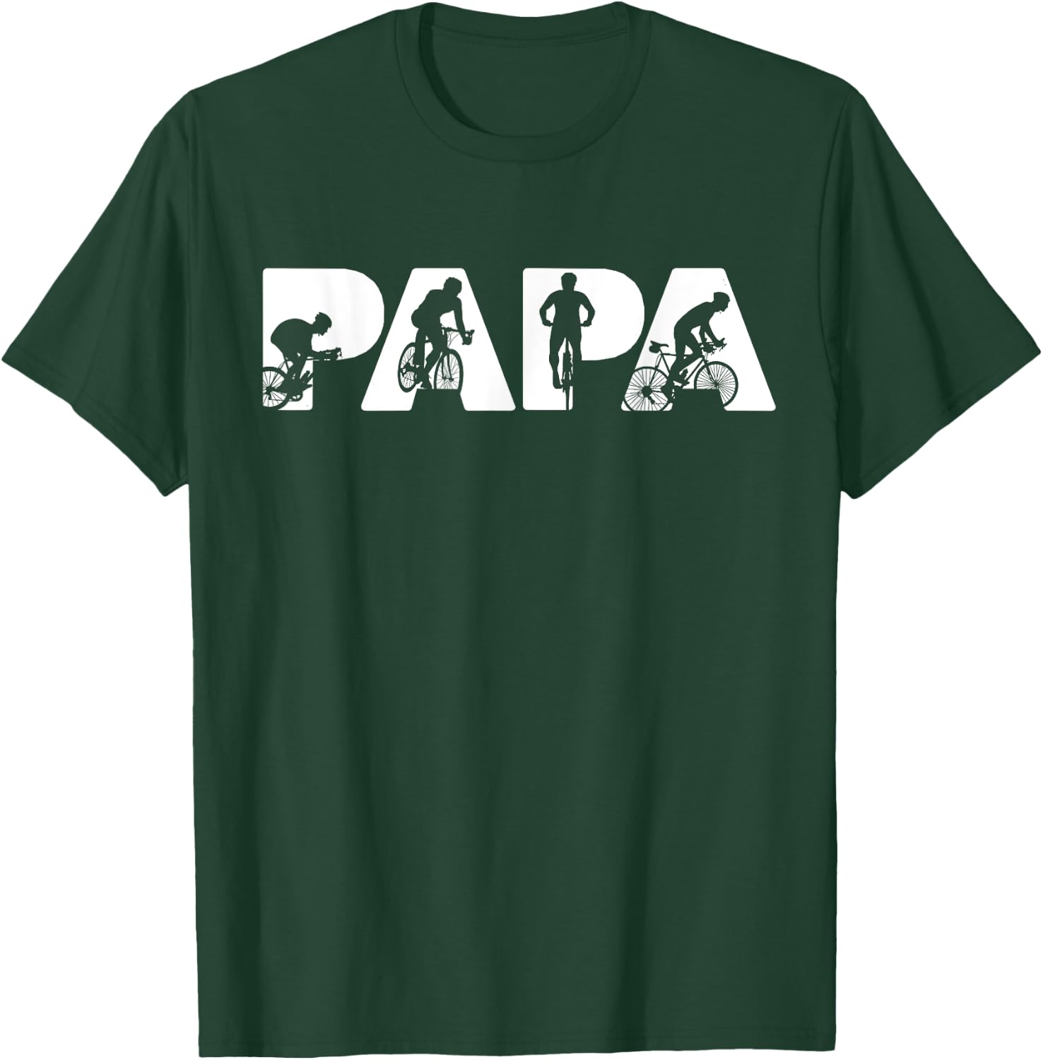 Cycling Dad Funny Dad Cycling Father's Day T-Shirt - T-Shirt | Forest