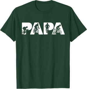 Cycling Dad Funny Dad Cycling Father's Day T-Shirt - T-Shirt | Forest