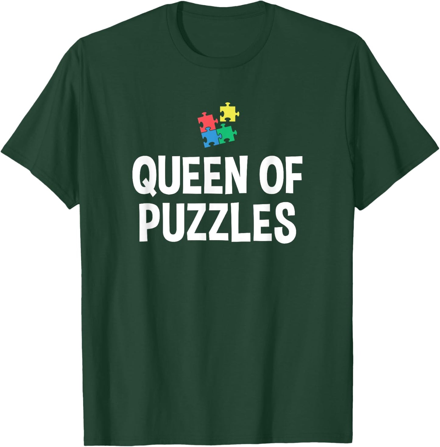 Queen of Puzzles Puzzle Lover Puzzle Collector Jigsaw Puzzle T-Shirt - T-Shirt | Forest