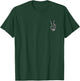Skeleton Hand Peace Sign Funny Pocket Halloween Peace Lover T-Shirt - T-Shirt | Forest