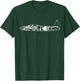 T-33 Plane Warbird Blueprint Schematics Diagram T-Shirt - T-Shirt | Forest