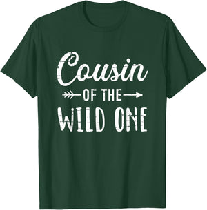 Cousin of the wild one daughter matching family T-Shirt - T-Shirt | Forest