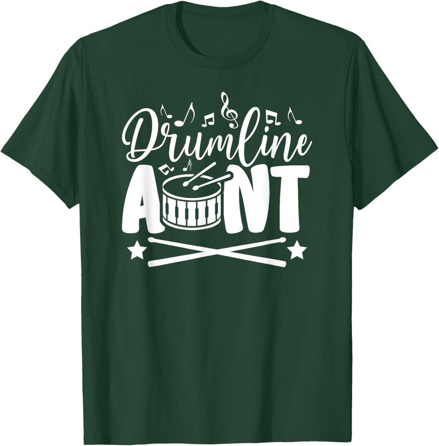 Drumline Aunt Proud Drumline Auntie T-Shirt - T-Shirt | Forest