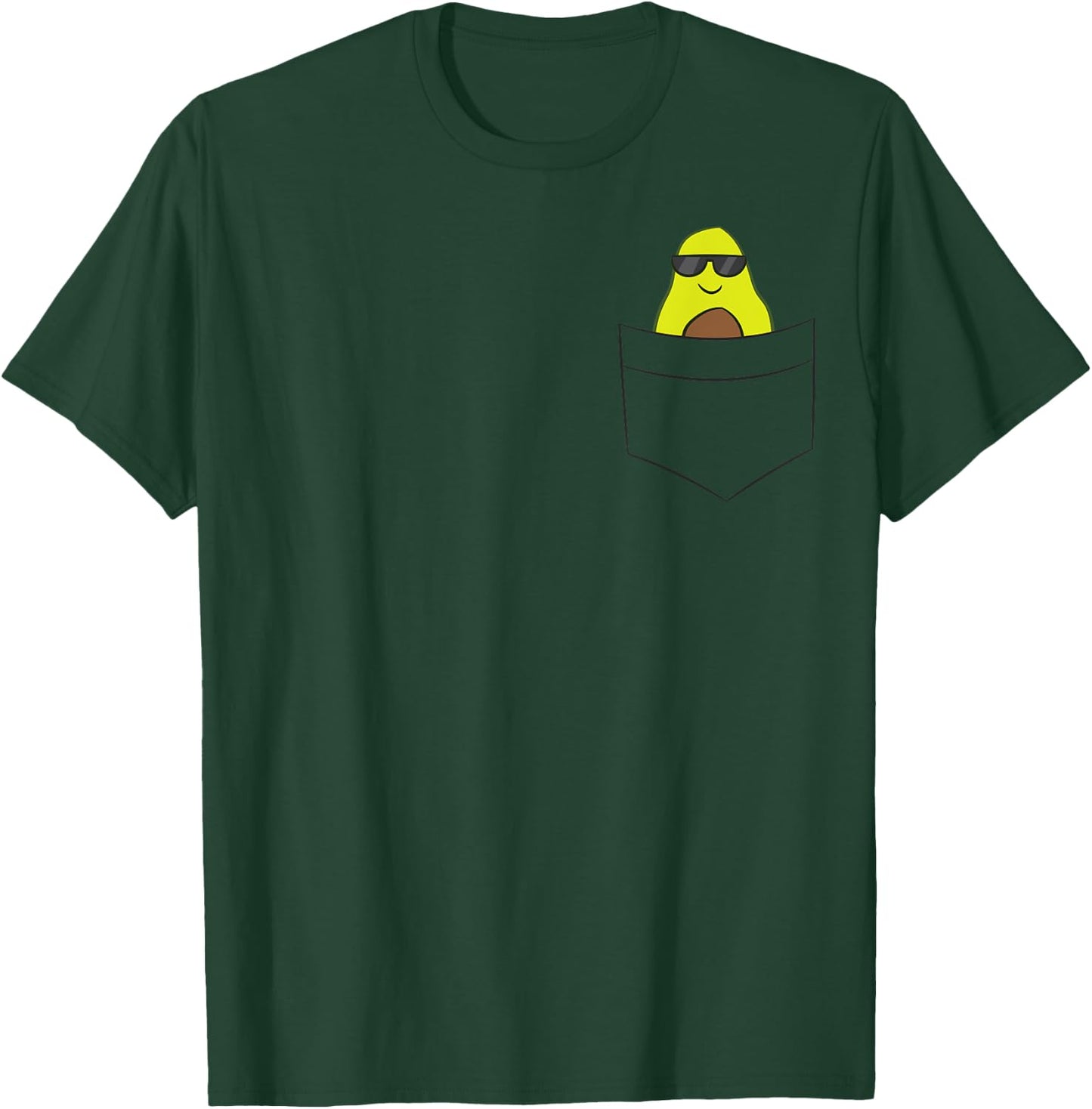 Avocado In A Pocket Vegan Food Avocado In Pocket T-Shirt - T-Shirt | Forest
