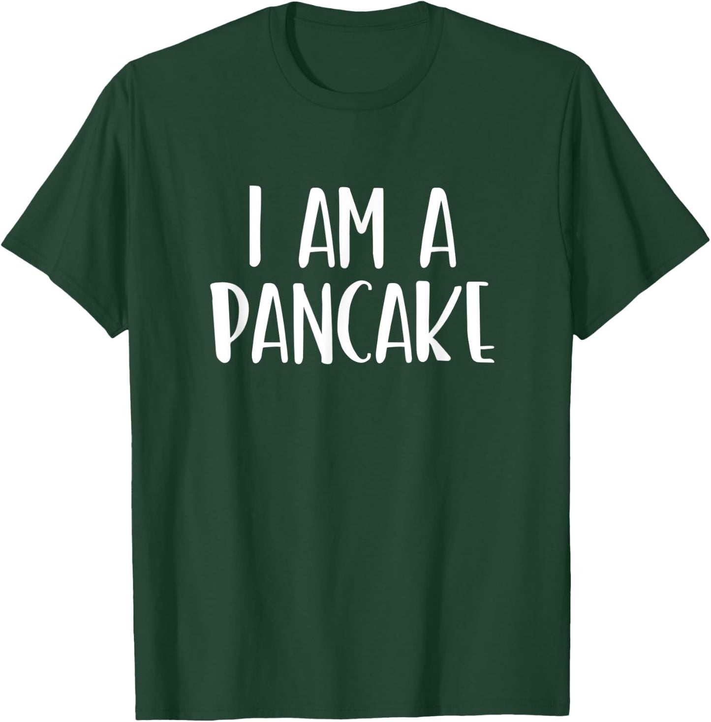 I Am A Pancake Halloween I'm Simple Costume Lazy T-Shirt - T-Shirt | Forest