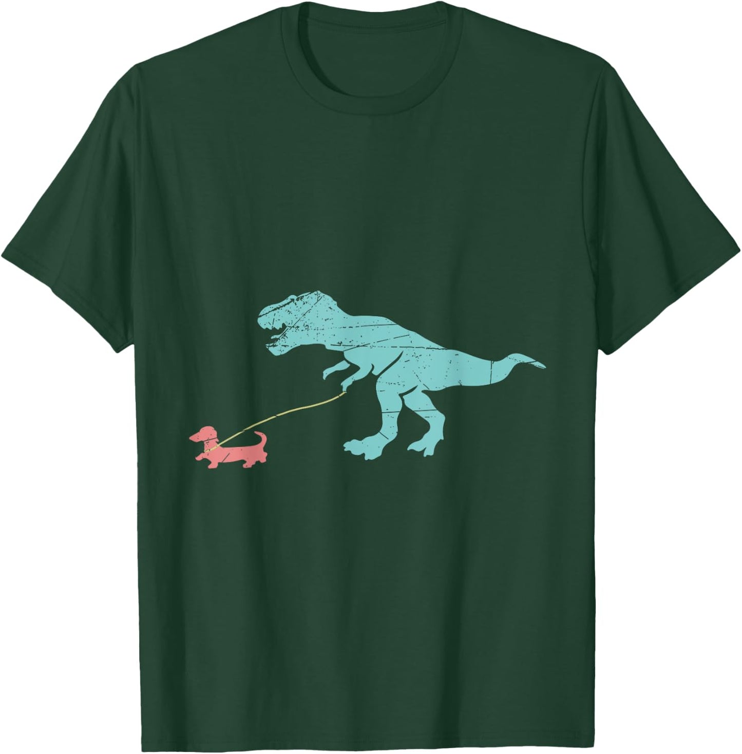 Funny Dinosaur Dachshund T-Shirt - T-Shirt | Forest