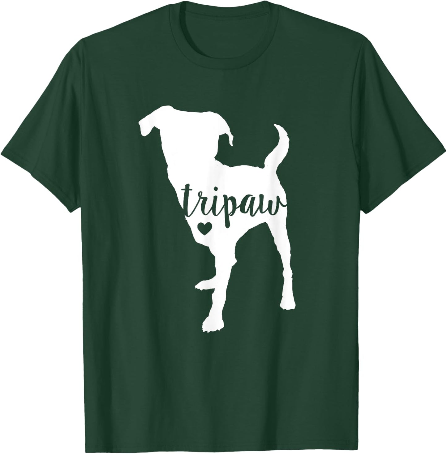 Tripaw Dog, Three Legged Dog, Tripaw Mom, Tripod Dog T-Shirt - T-Shirt | Forest