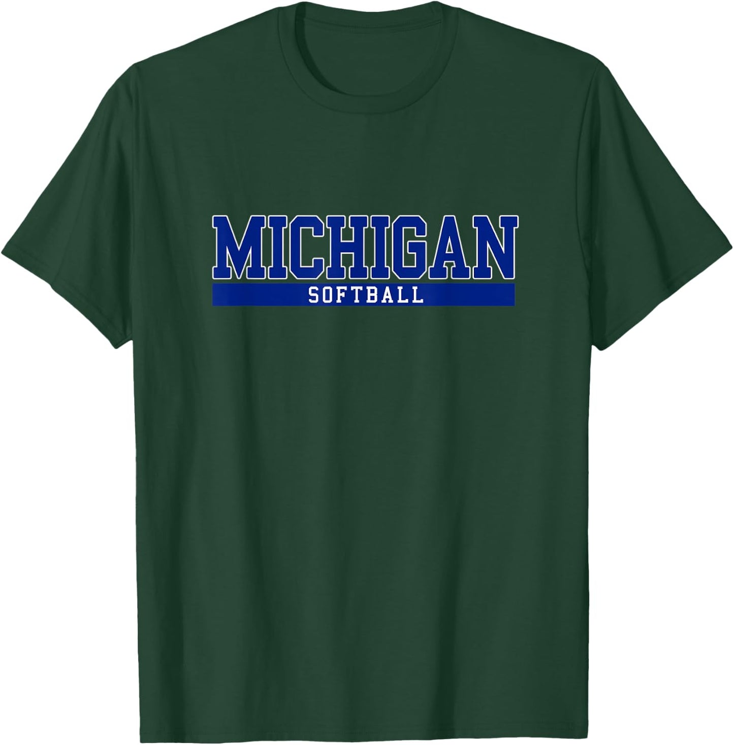Michigan Softball T-Shirt - T-Shirt | Forest