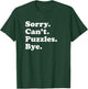 Funny Puzzle Gift Women Boys or Girls T-Shirt - T-Shirt | Forest