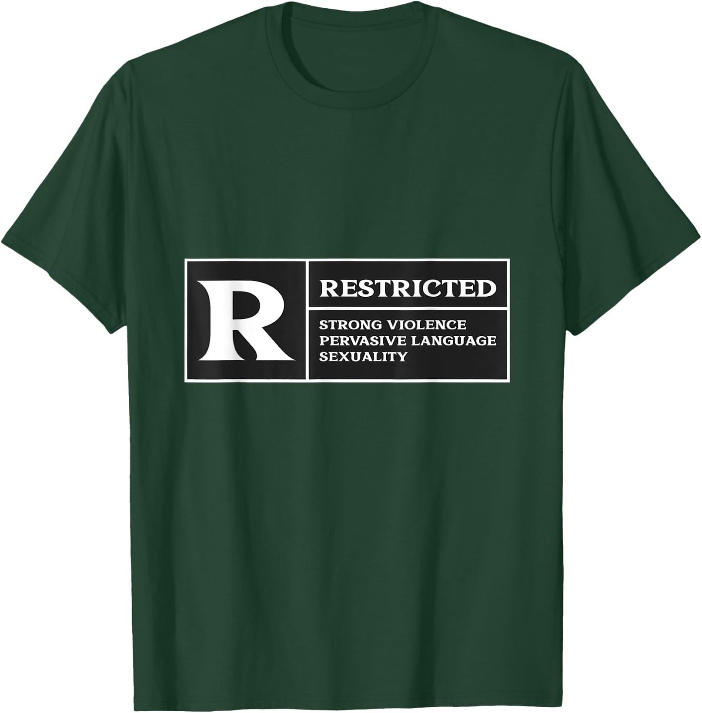 Restricted Rated R Rating Movie Lover T-Shirt - T-Shirt | Forest