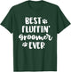 Funny Dog Grooming Gift Women Best Fluffin' Groomer Ever T-Shirt - T-Shirt | Forest