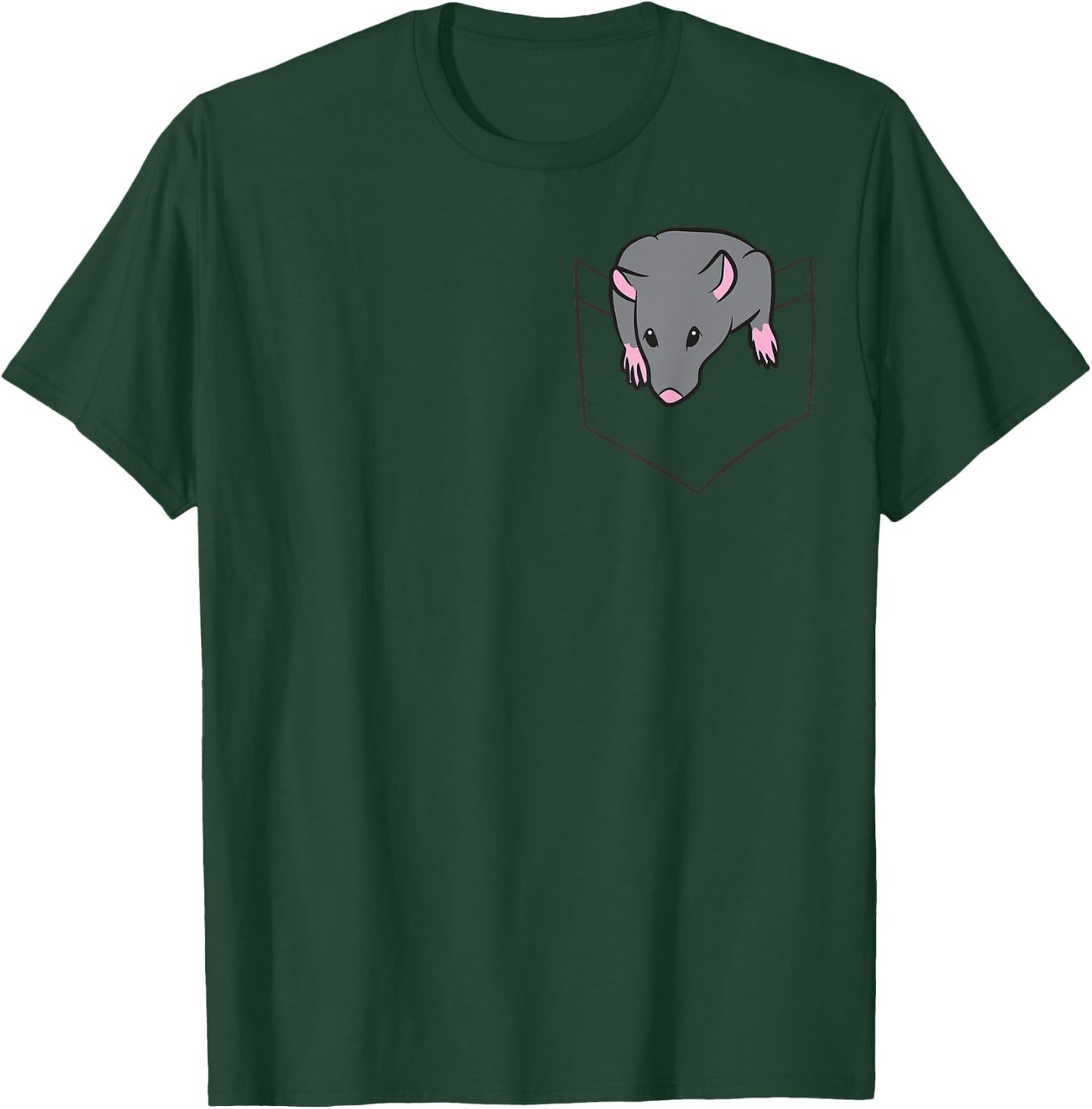 Rat Lover Rat In a Pocket T-Shirt - T-Shirt | Forest