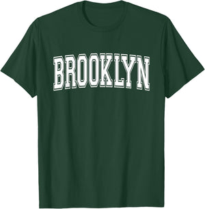 BROOKLYN NY NEW YORK USA Vintage Sports Varsity Style T-Shirt - T-Shirt | Forest