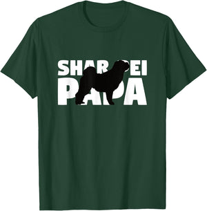 Shar Pei Gift Dog Dad Shar Pei Papa Men Women Kids T-Shirt - T-Shirt | Forest
