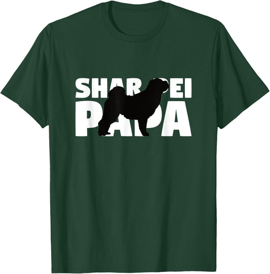 Shar Pei Gift Dog Dad Shar Pei Papa Men Women Kids T-Shirt - T-Shirt | Forest