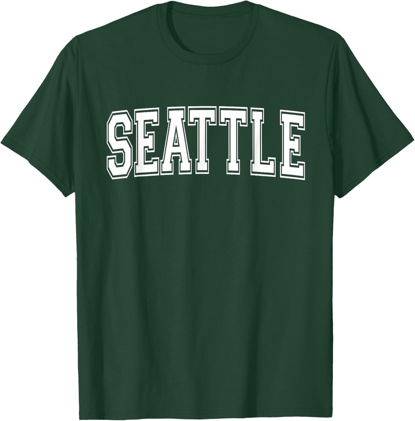 SEATTLE WA WASHINGTON USA Vintage Sports Varsity Style T-Shirt - T-Shirt | Forest