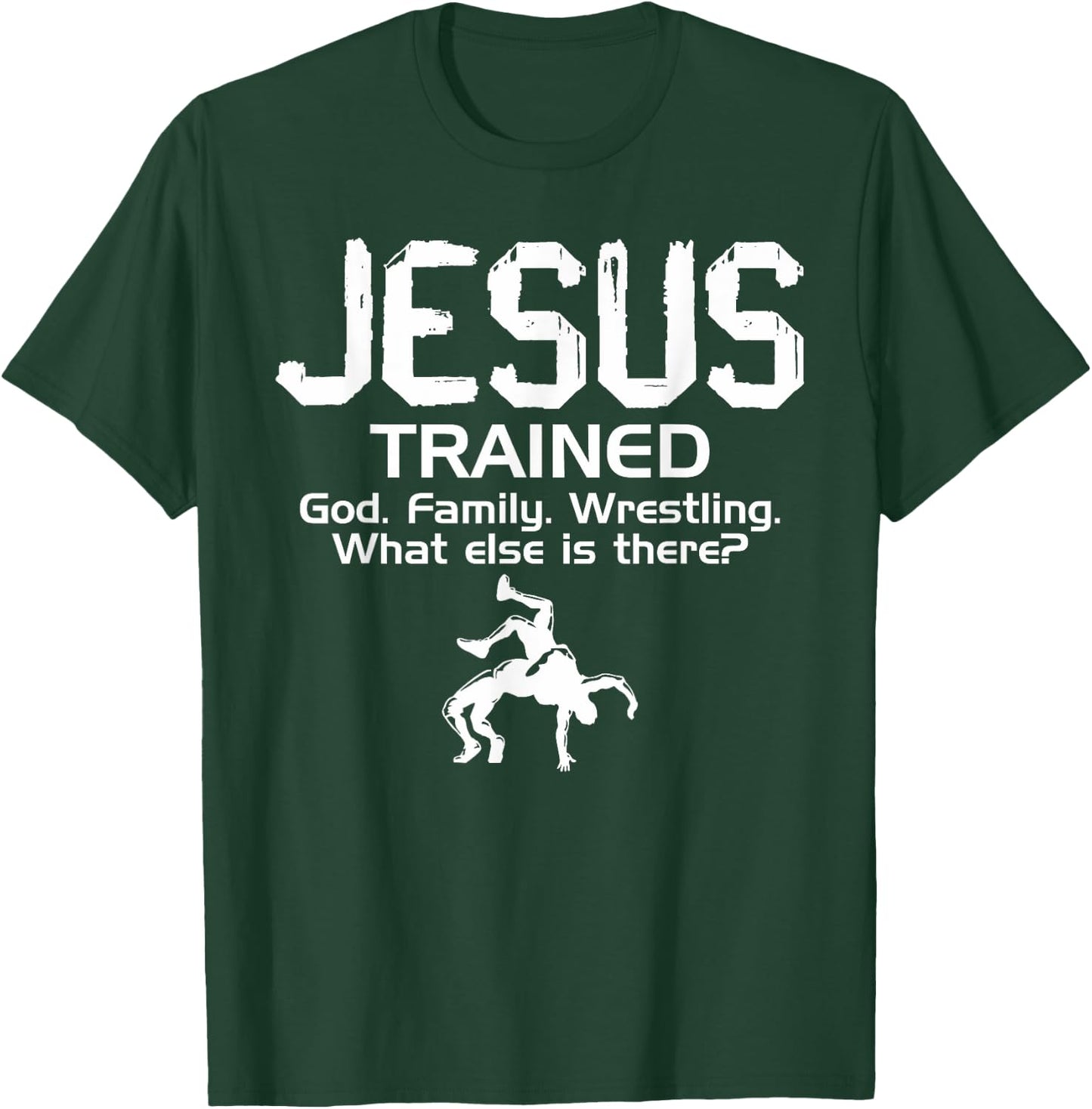 Vintage Jesus Trained Wrestling Women 2 T-Shirt - T-Shirt | Forest