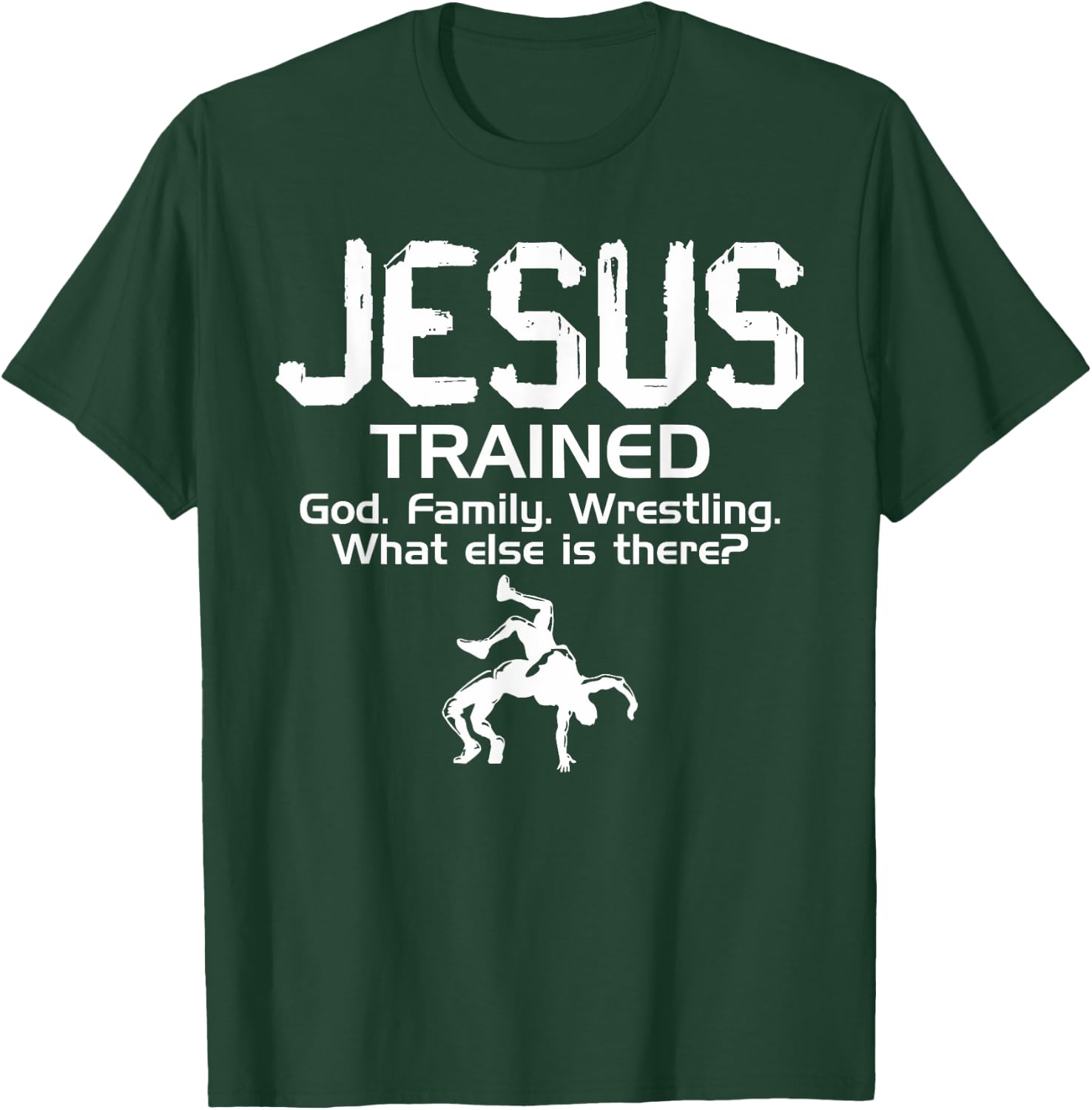 Vintage Jesus Trained Wrestling Women 2 T-Shirt - T-Shirt | Forest