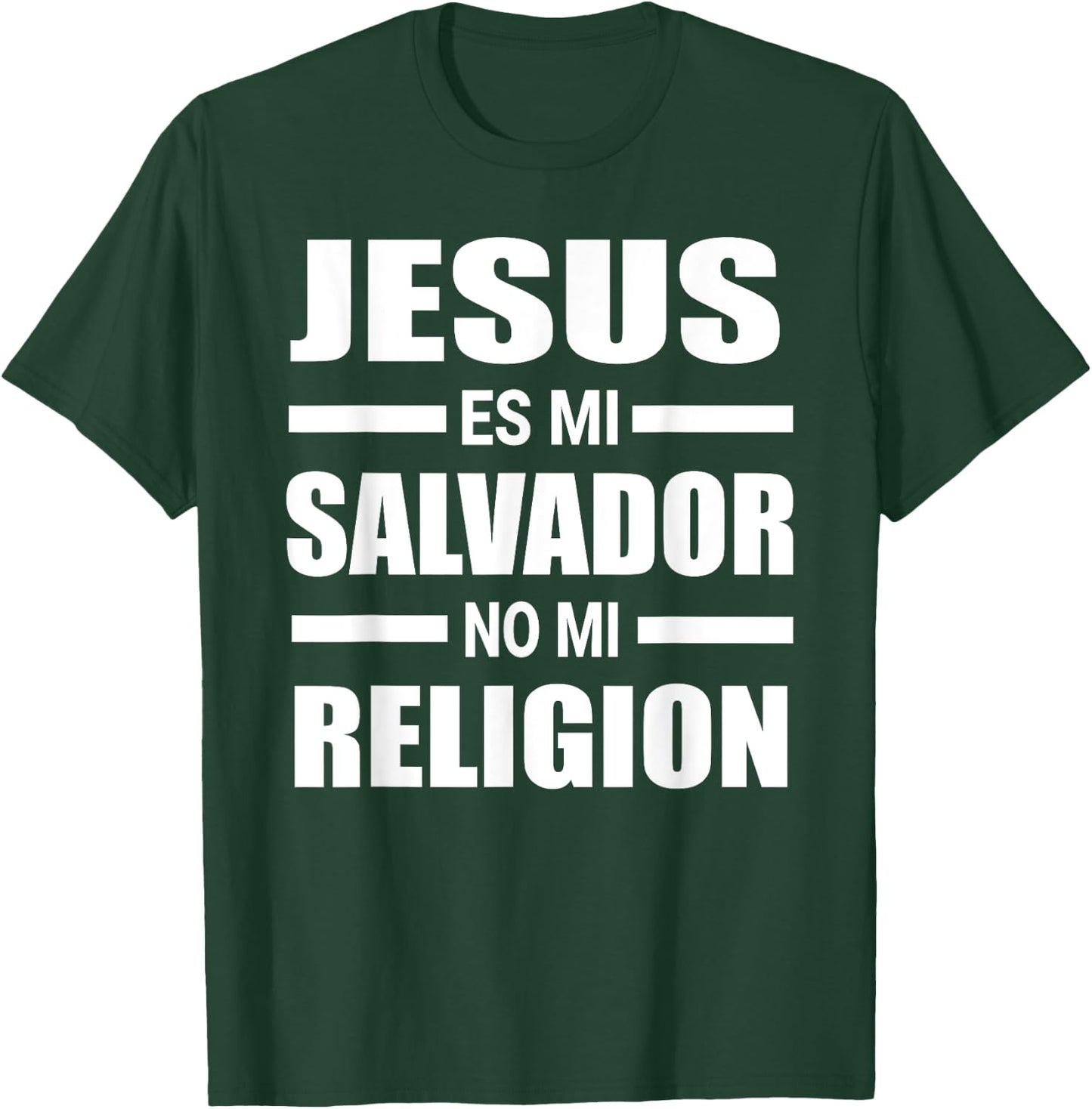 Jesus Es Mi Salvador No Mi Religion Christian Spanish Bible T-Shirt - T-Shirt | Forest
