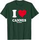 Red Heart I Love Cannes T-Shirt - T-Shirt | Forest