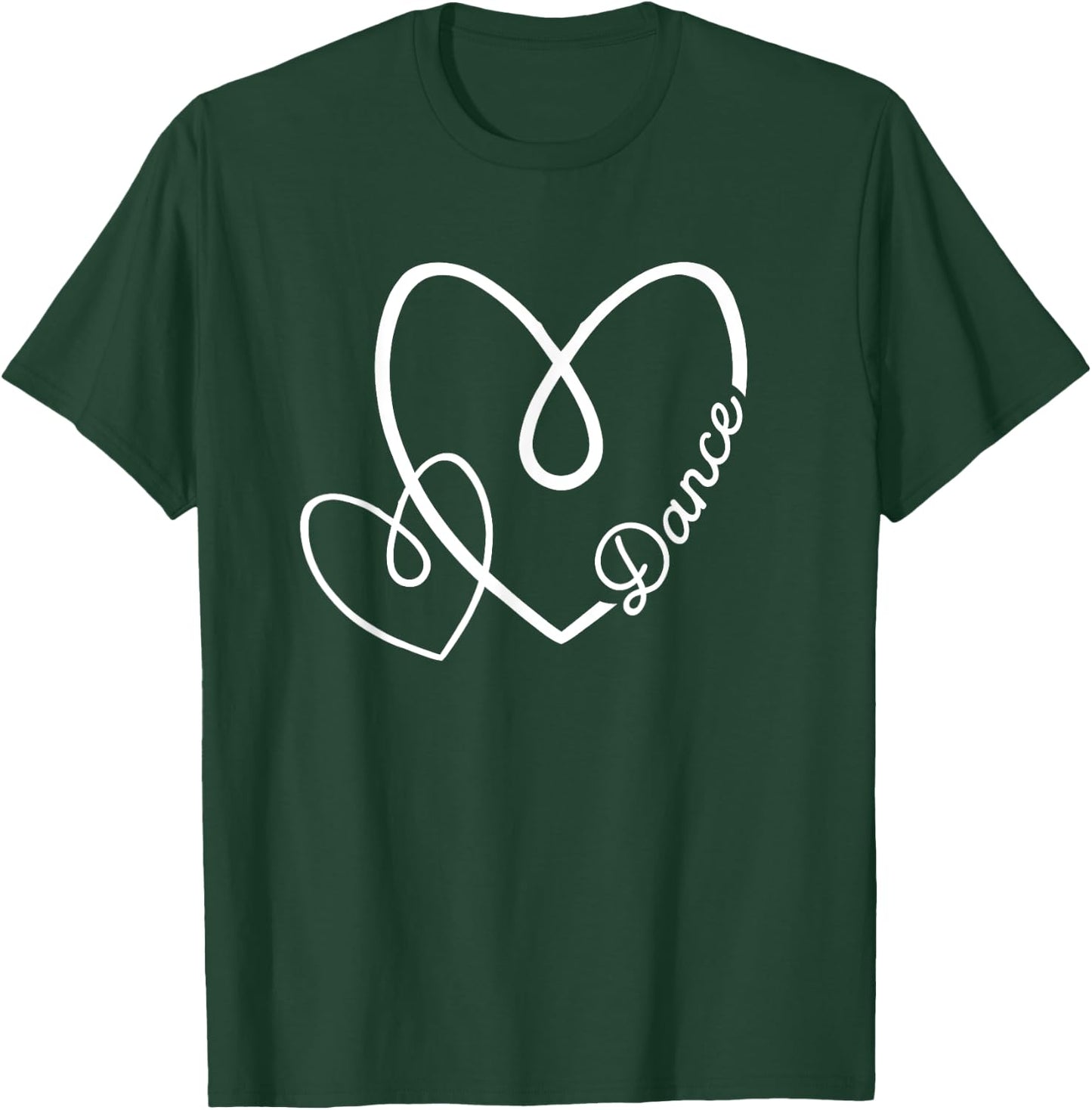 Funny Dance Heart Love Dancing Lover Valentine's Day Dancer T-Shirt - T-Shirt | Forest