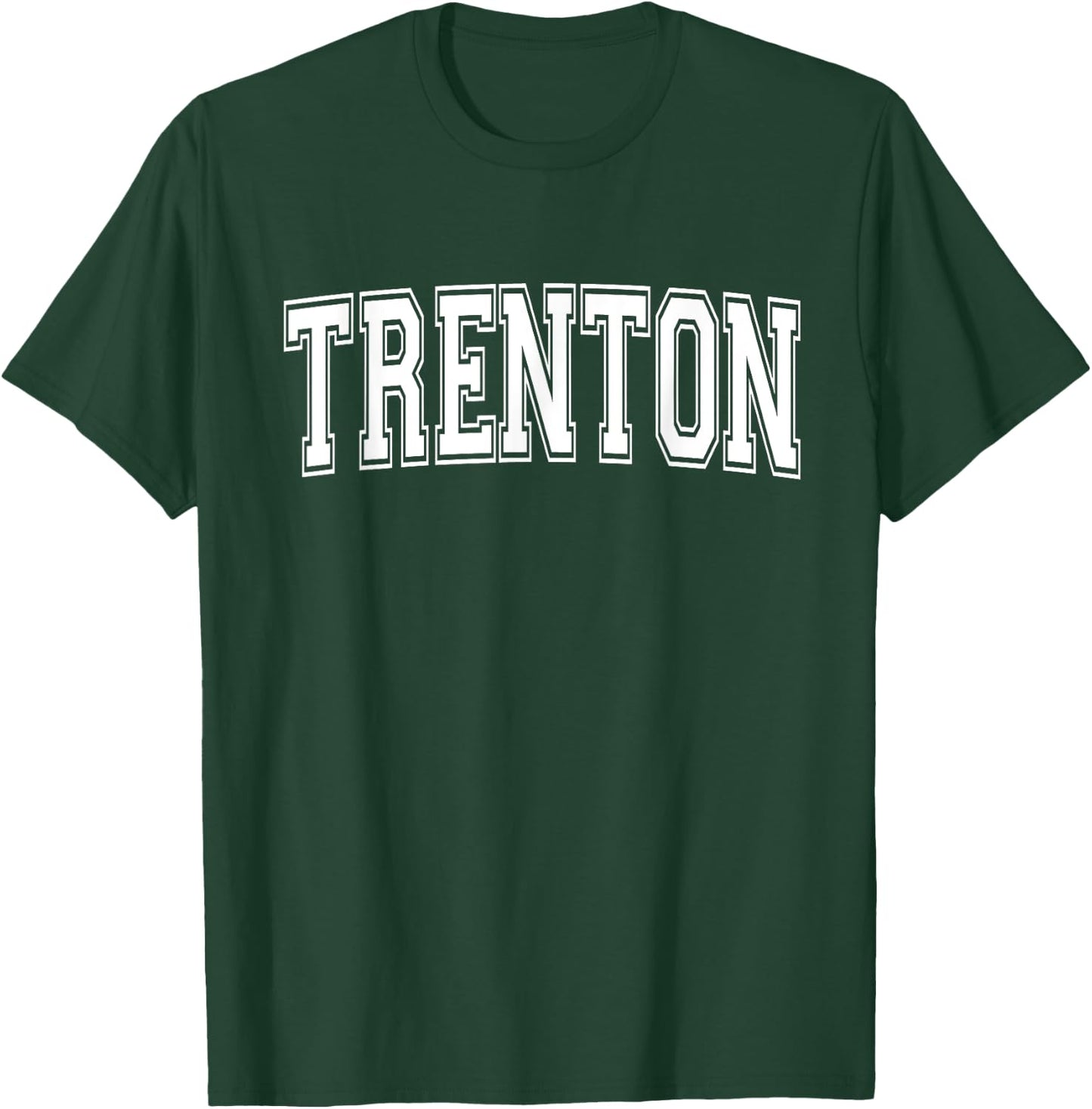 TRENTON NJ NEW JERSEY USA Vintage Sports Varsity Style T-Shirt - T-Shirt | Forest