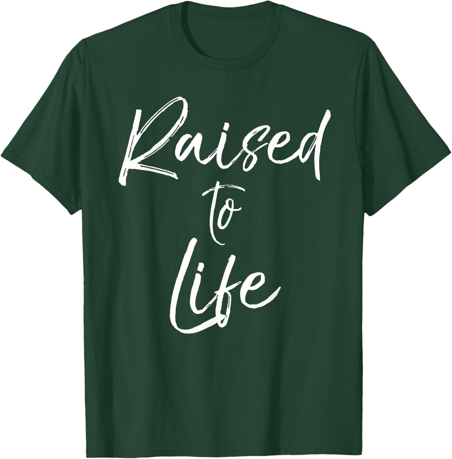 Cute Christian Baptism Gift New Believers Raised to Life T-Shirt - T-Shirt | Forest