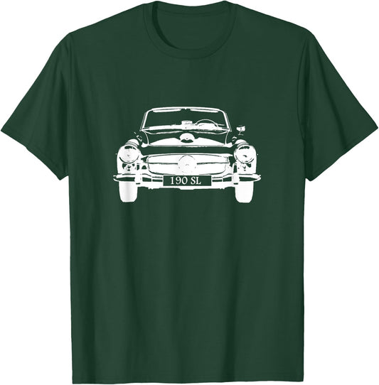 190 SL vintage sports car convertible T-Shirt - T-Shirt | Forest