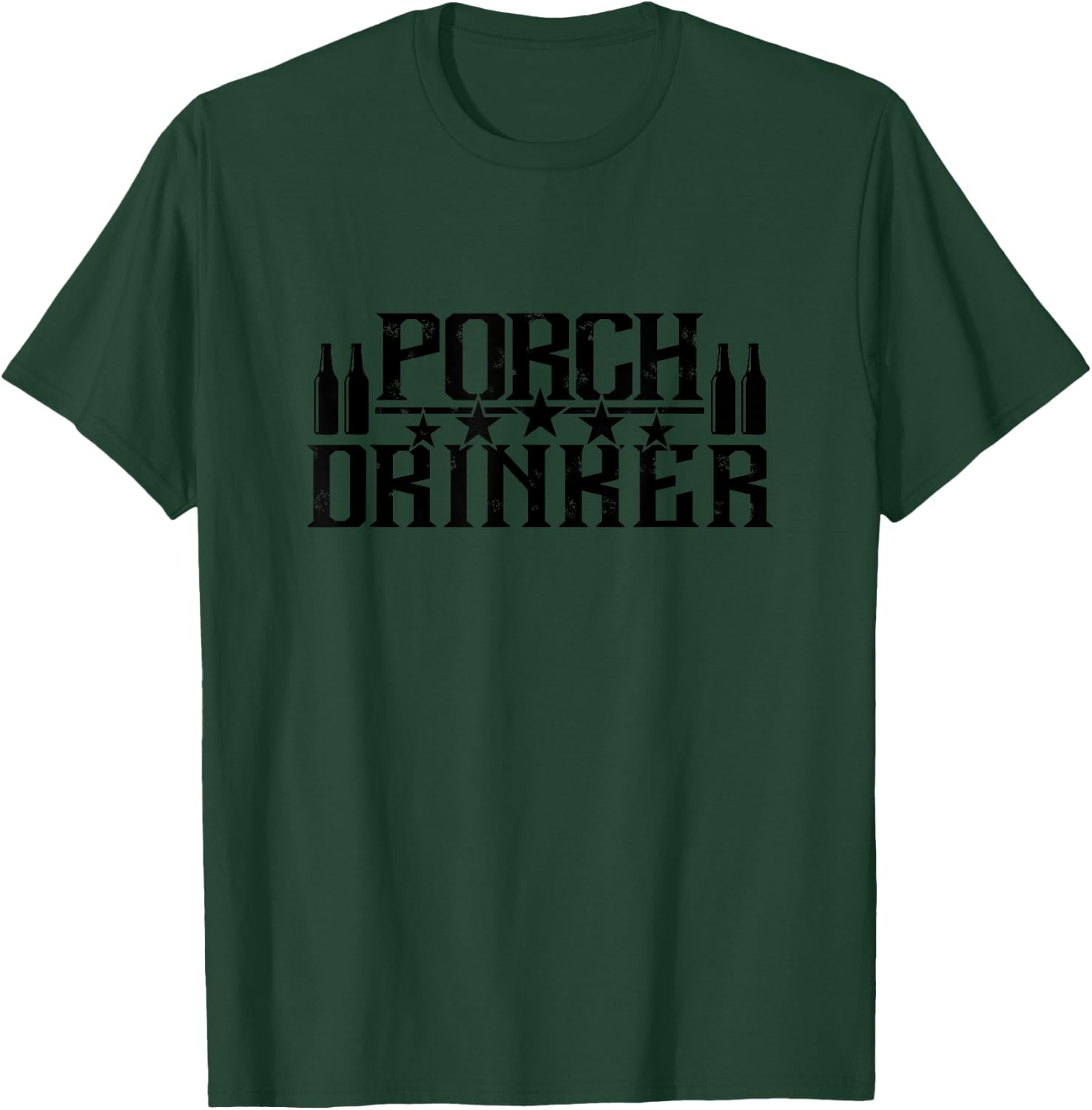 Porch Drinker Retro Gifts Humor T-Shirt - T-Shirt | Forest