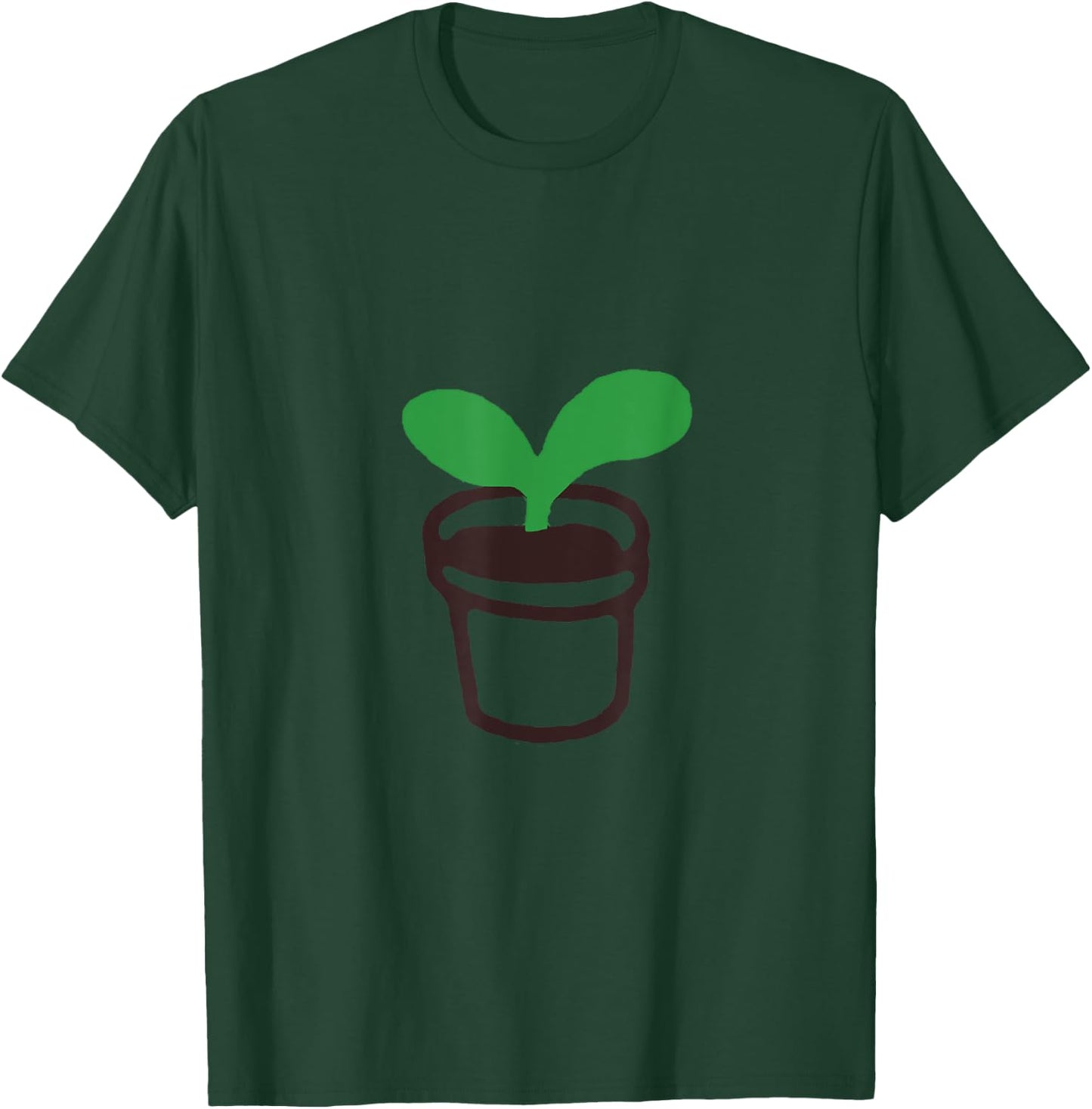 Cute Flower Pot Sprout Gift T-Shirt - T-Shirt | Forest