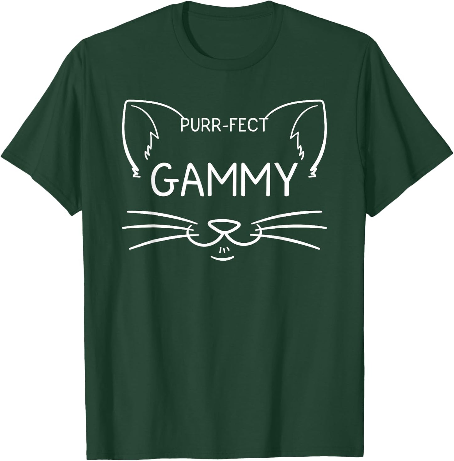 Purr-fect Gammy Funny Cat Lover Grandmother Kitty Owner T-Shirt - T-Shirt | Forest