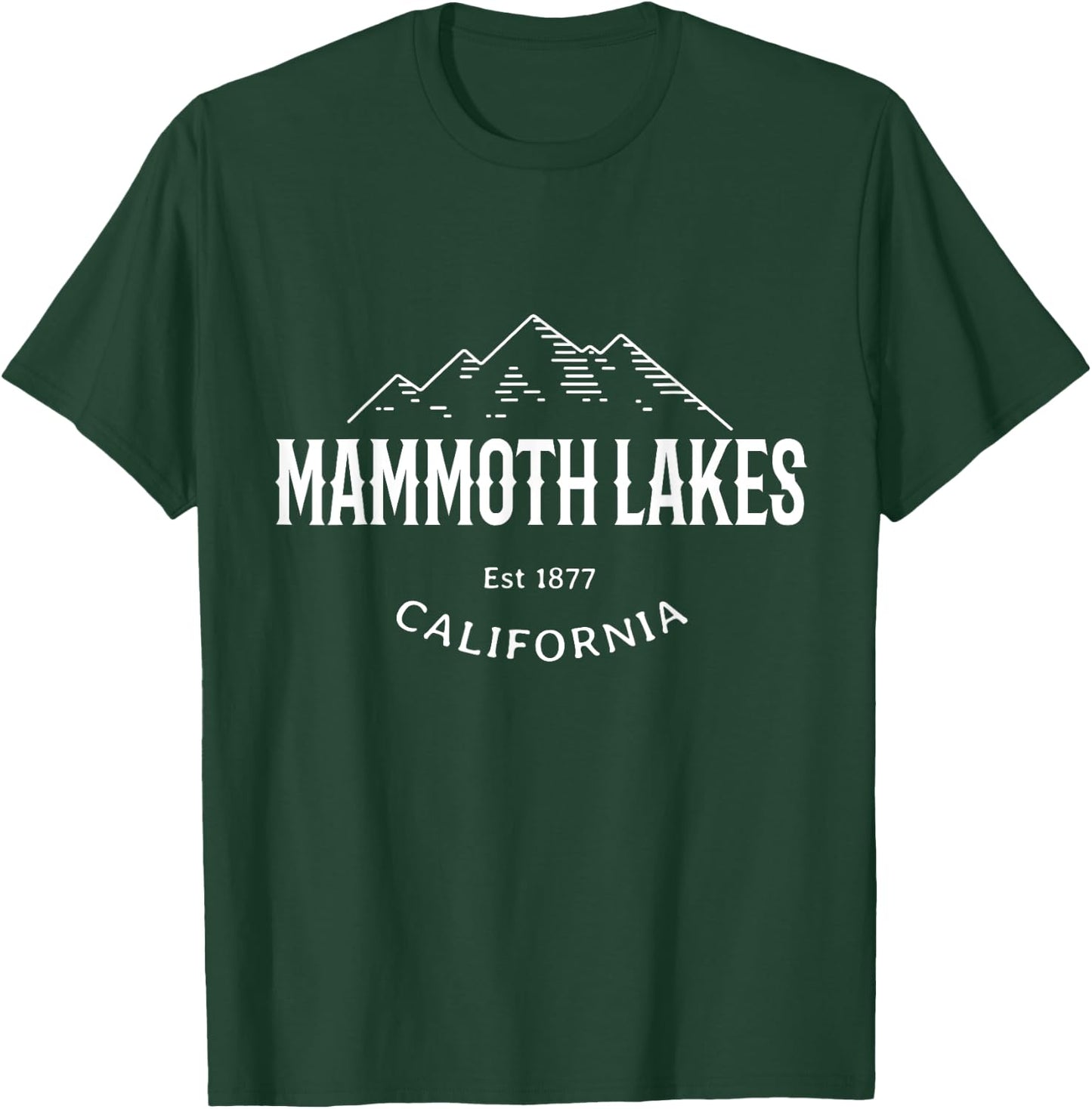 Retro Cool Mammoth Lakes CA Sierra Nevada Novelty Art T-Shirt - T-Shirt | Forest