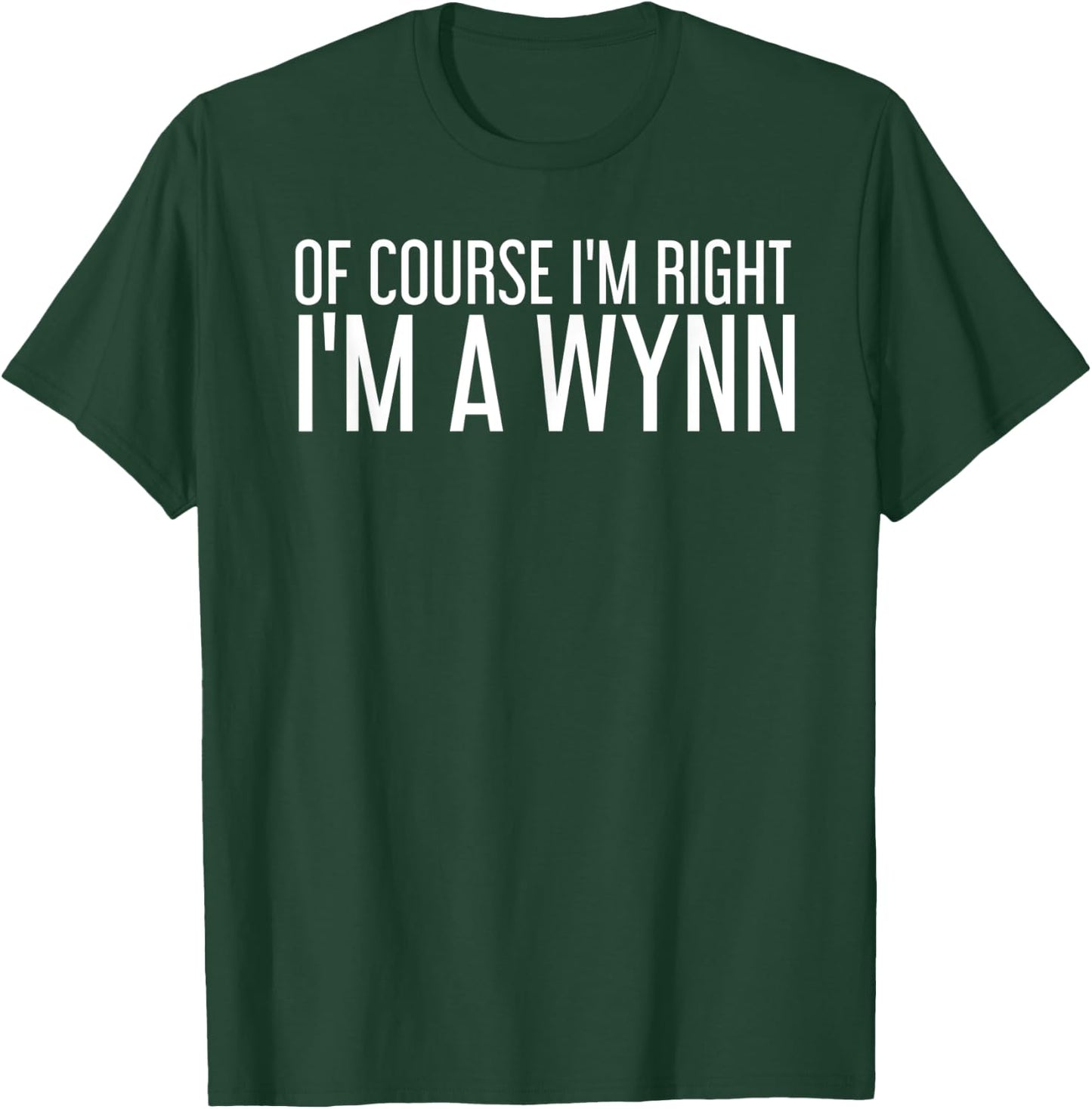 WYNN Gift Funny Surname Family Tree Birthday Reunion Idea T-Shirt - T-Shirt | Forest
