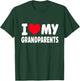 I Love My Grandparents I Heart My Grandparents T-Shirt - T-Shirt | Forest