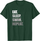 Eat. Sleep. Swim. Repeat. Funny Swimming T-Shirt - T-Shirt | Forest