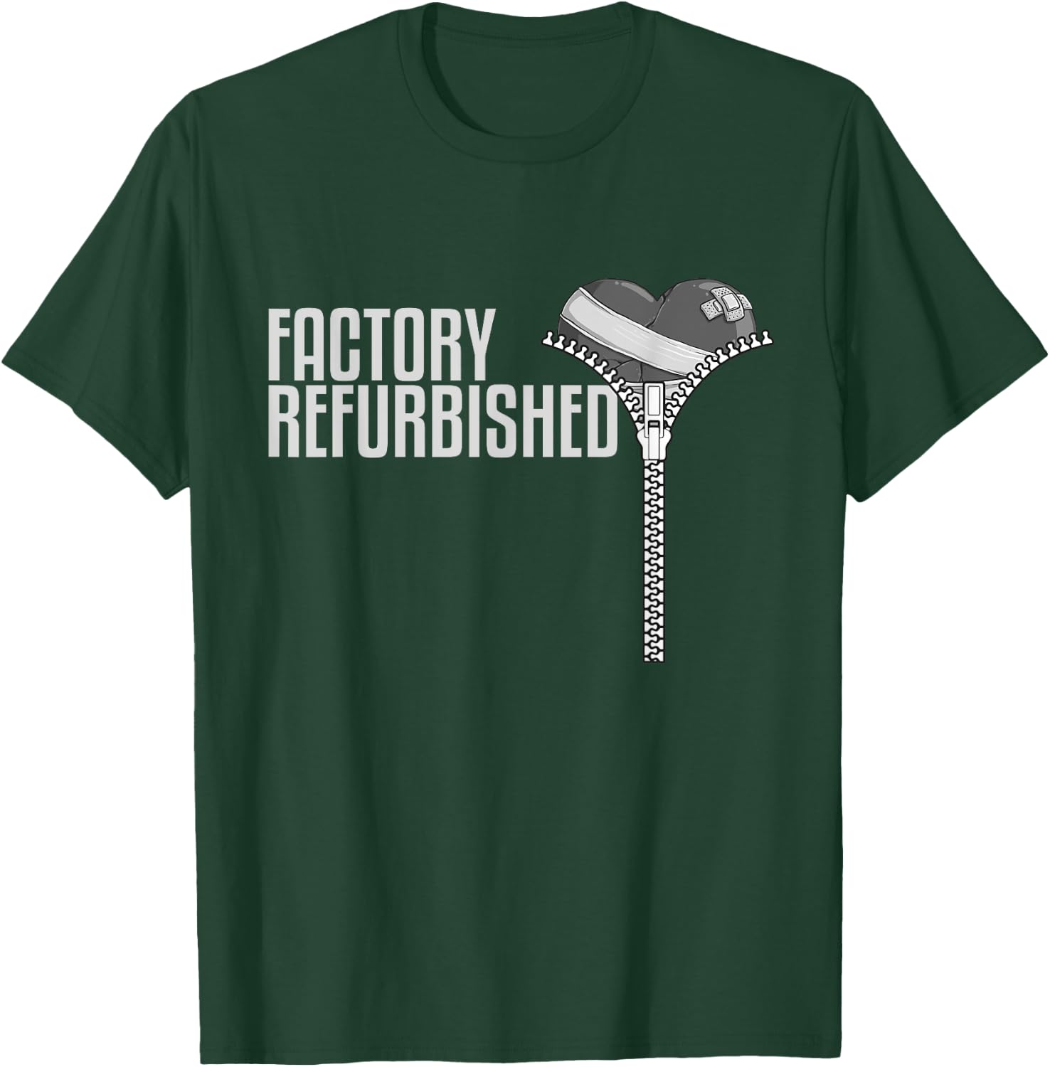 Funny Factory Refurbished Gift Open Heart Surgery Survivors T-Shirt - T-Shirt | Forest