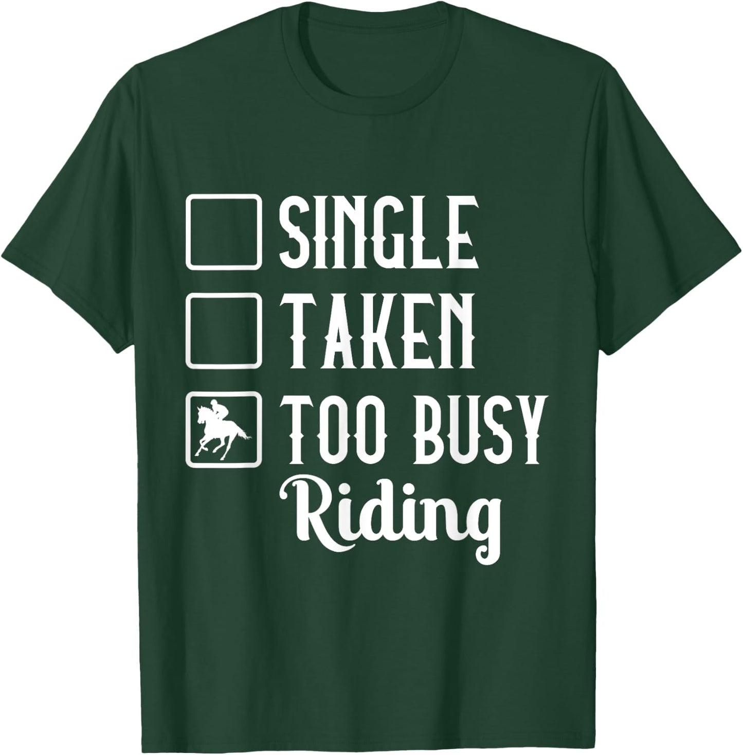 Horseback Single Taken To Busy Riding Horse Pony Arabian T-Shirt - T-Shirt | Forest