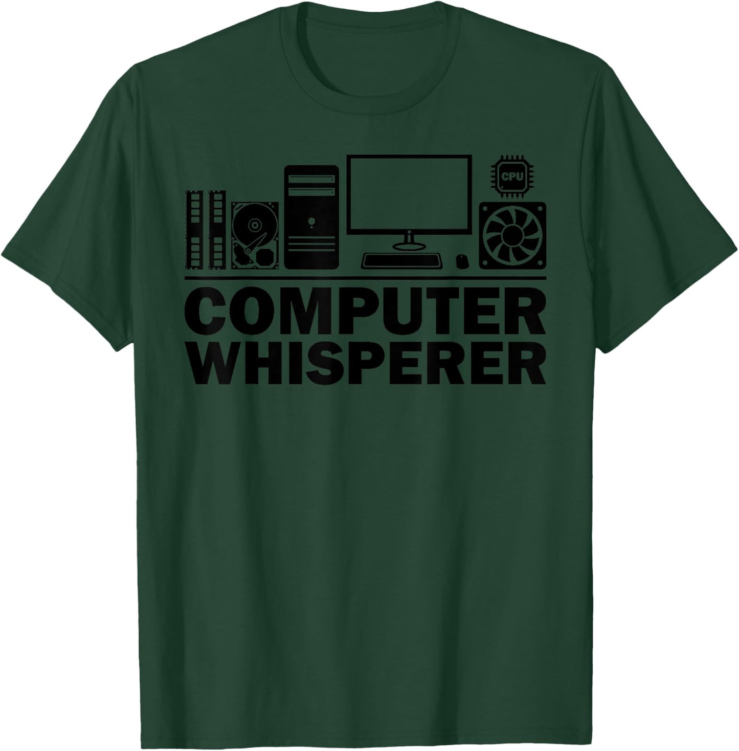 Funny Computer Geek Tech Nerd Gift Men Women Cool Support T-Shirt - T-Shirt | Forest
