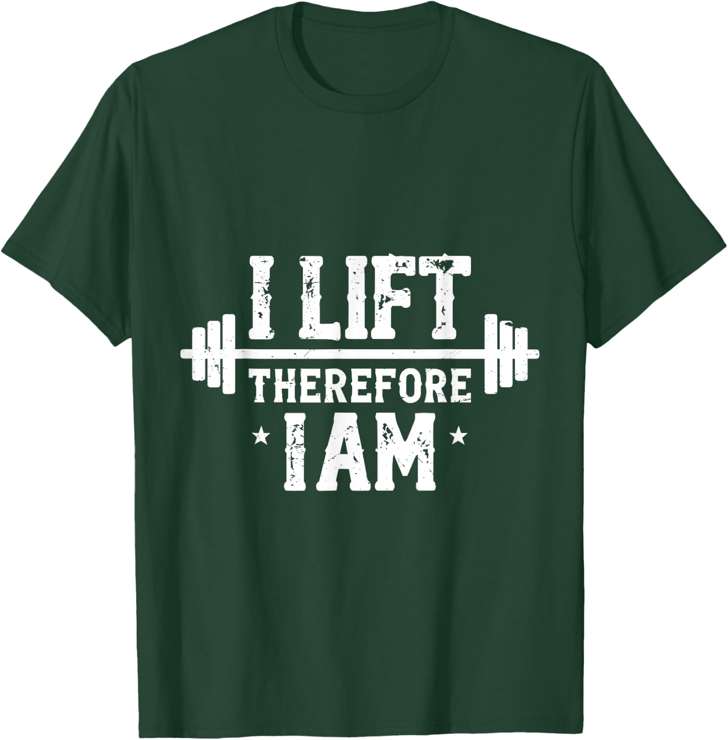 Funny Powerlkifting Barbell Weight Lifting Weightlifter Gym T-Shirt - T-Shirt | Forest