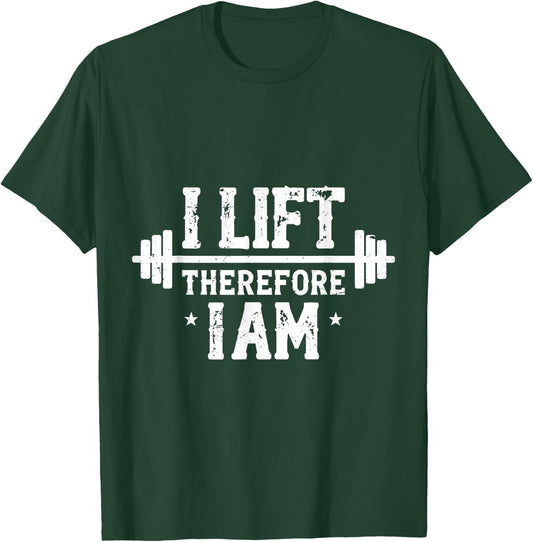 Funny Powerlkifting Barbell Weight Lifting Weightlifter Gym T-Shirt - T-Shirt | Forest