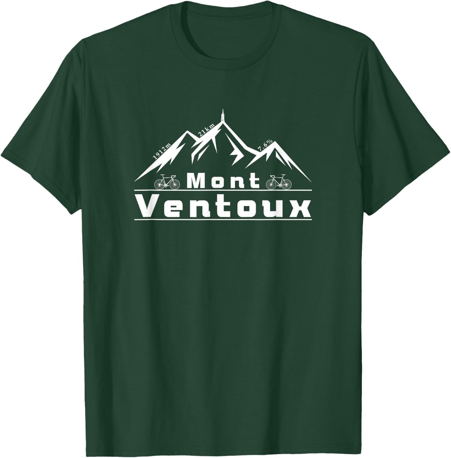 Mont Ventoux, Bicycle, France, Tour, Cycling, Alpes T-Shirt - T-Shirt | Forest