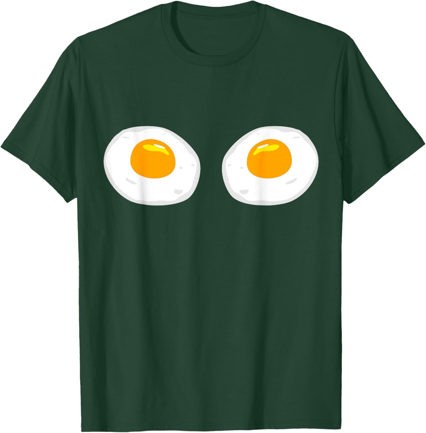 Fried Egg Bra Bikini Eggs Funny Fried Egg Costume T-Shirt - T-Shirt | Forest